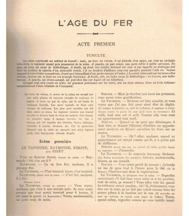 L'âge du fer, Denys Amiel, Comédie-Française, acteur Edwige Feuillère - La Petite Illustration Théâtre n°308 1932