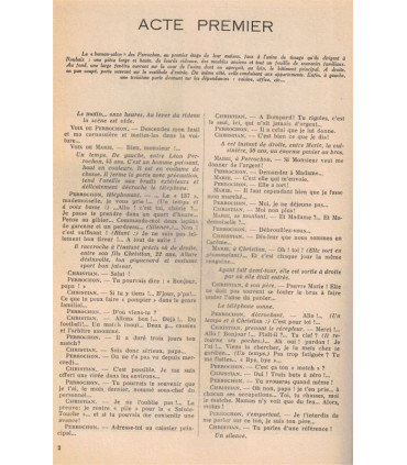 Le cocotier, Jean Guitton, acteurs Raymond Souplex, Jeanne Fusier-Gir - France Illustration N°129 1953