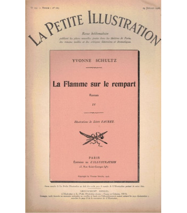La flamme sur le rempart, T3 et T4, Yvonne Schultz - roman populaire, La Petite Illustration Roman n°128 et 129 1926