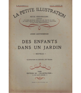 Des enfants dans un jardin, André Lichtenberger - littérature jeunesse, roman populaire, La Petite Illustration Roman n°151 1927