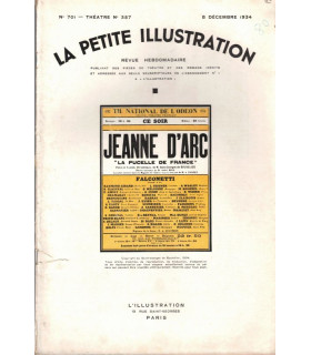 Jeanne d'Arc la Pucelle de France, Saint-Georges de Bouhélier, acteur Louis Seigner  - La Petite Illustration Théâtrale 357 1934