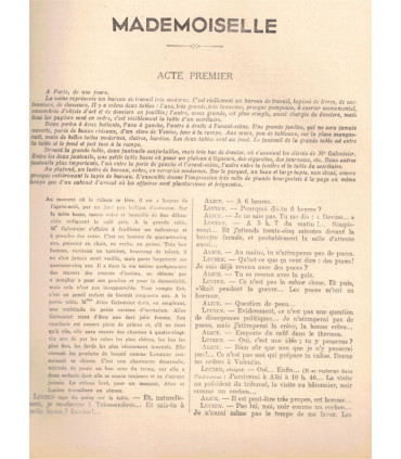 Mademoiselle, Jacques Deval, acteurs Pauley, Marcelle Géniat, Renée Devillers  - La Petite Illustration Théâtre N°306 1932