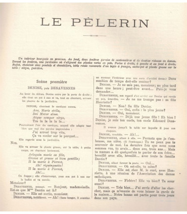 Le pèlerin Charles Vildrac, Le secret d'Arvers, Jean-Jacques Bernard - La Petite Illustration Théâtre 167 1926