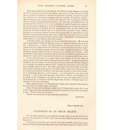 Pages inconnues, Premières impressions de Paris, Alphonse Daudet - roman populaire, La Petite Illustration Roman N°210 1930