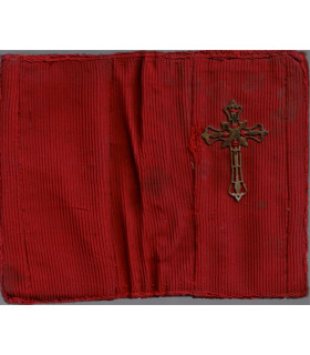 Petit recueil de prières et de cantiques pour le catéchisme de Première Communion, Abbé Saurin 1913 - avec croix en laiton