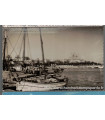 Espagne, Majorque, le port - timbre Espagne Espana Franco 1955 Correos 1 pta orange - cartes postales
