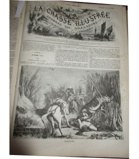La Chasse Illustrée, journal des chasseurs et la vie à la campagne, année complète 1876 - journaux anciens, animaux,