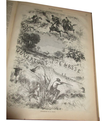 La Chasse Illustrée, journal des chasseurs et la vie à la campagne 1876 9e année - journaux anciens, animaux,