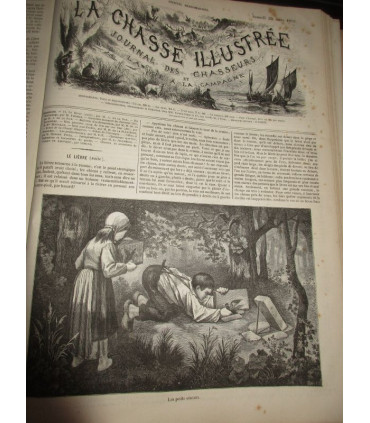 La Chasse Illustrée, journal des chasseurs et la vie à la campagne 1876 9e année - journaux anciens, animaux,