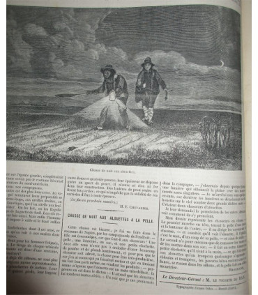 La Chasse Illustrée, journal des plaisirs de la ferme et du château 1868-1869 2e année - journaux anciens, animaux,