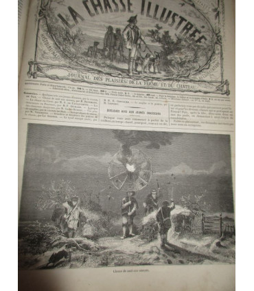 La Chasse Illustrée, journal des plaisirs de la ferme et du château 1868-1869 2e année - journaux anciens, animaux,