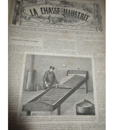 La Chasse Illustrée, journal des plaisirs de la ferme et du château 1868-1869 2e année - journaux anciens, animaux,