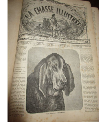 La Chasse Illustrée, journal des plaisirs de la ferme et du château 1869-1870 3e année - journaux anciens, animaux,