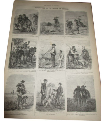 La Chasse Illustrée, journal des plaisirs de la ferme et du château 1869-1870 3e année - journaux anciens, animaux,