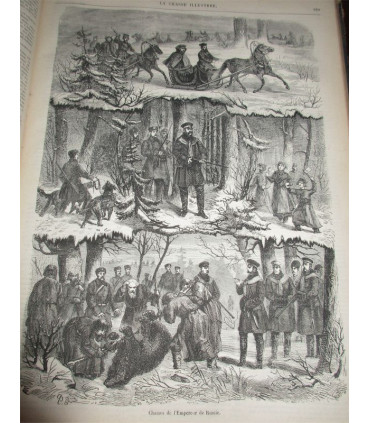 La Chasse Illustrée, journal des plaisirs de la ferme et du château 1869-1870 3e année - journaux anciens, animaux,