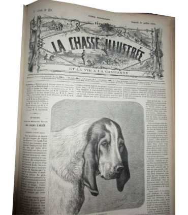La Chasse Illustrée, journal des plaisirs de la ferme et du château 1869-1870 3e année - journaux anciens, animaux,