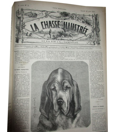 La Chasse Illustrée, journal des plaisirs de la ferme et du château 1869-1870 3e année - journaux anciens, animaux,