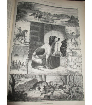 La Chasse Illustrée, journal des plaisirs de la ferme et du château 1869-1870 3e année - journaux anciens, animaux,