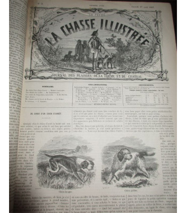 La Chasse Illustrée, journal des plaisirs de la ferme et du château 1867-1868 1e année, avec n° Spécimen du 14 juil 1867 -