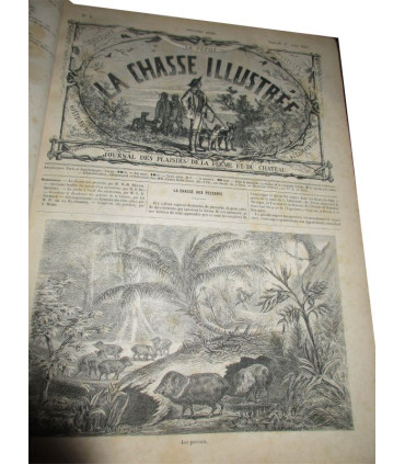 La Chasse Illustrée, journal des plaisirs de la ferme et du château 1868-1869 2e année - journaux anciens, animaux,