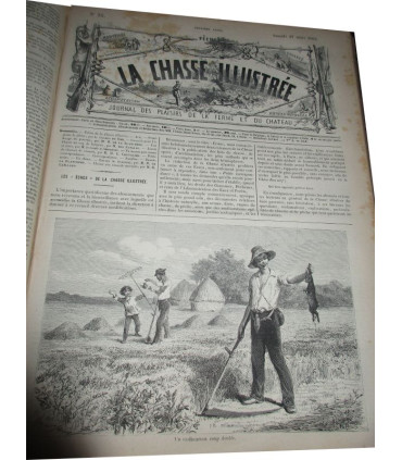 La Chasse Illustrée, journal des plaisirs de la ferme et du château 1868-1869 2e année - journaux anciens, animaux,