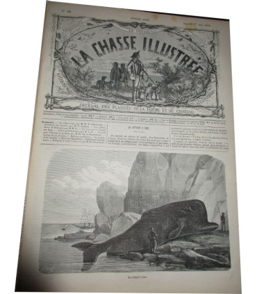 La Chasse Illustrée, journal des plaisirs de la ferme et du château 1868-1869 2e année - journaux anciens, animaux,