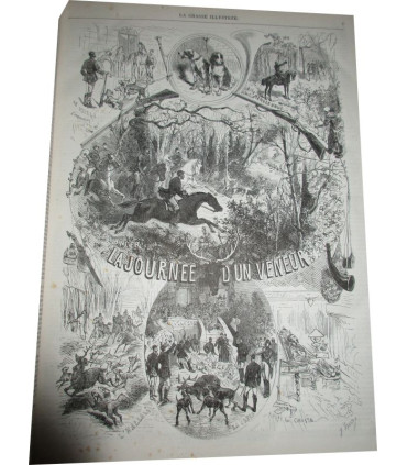 La Chasse Illustrée, journal des chasseurs et la Vie à la campagne 1875, 8e année - journaux anciens, animaux sauvages,