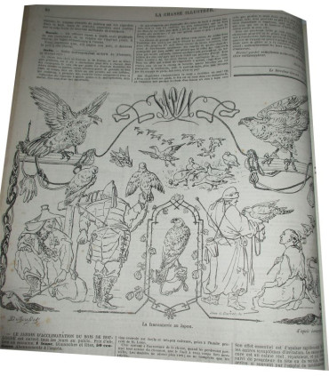 La Chasse Illustrée, journal des chasseurs et la Vie à la campagne 1875, 8e année - journaux anciens, animaux sauvages,