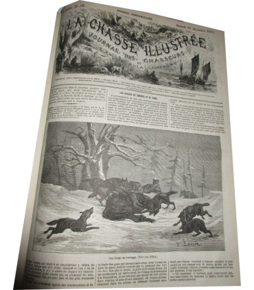 La Chasse Illustrée, journal des chasseurs et la Vie à la campagne 1875, 8e année - journaux anciens, animaux sauvages,