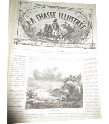 La Chasse Illustrée, journal des plaisirs de la ferme et du château 1867-1868 1e année - animaux sauvages