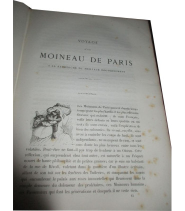 Vie publique et privée des animaux scènes de moeurs, 1ère partie et début 2e, P.J. Stahl, vignettes Grandville 1840-1841 - rare!