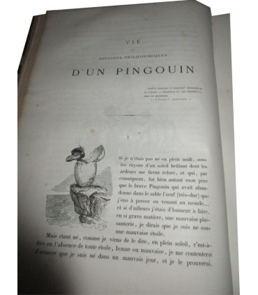 Vie publique et privée des animaux scènes de moeurs, 1ère partie et début 2e, P.J. Stahl, vignettes Grandville 1840-1841 - rare!
