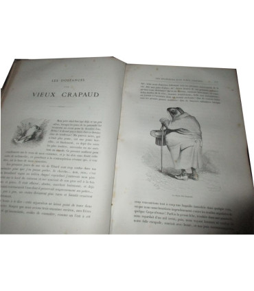 Vie publique et privée des animaux scènes de moeurs, 1ère partie et début 2e, P.J. Stahl, vignettes Grandville 1840-1841 - rare!