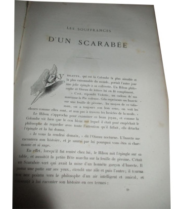 Vie publique et privée des animaux scènes de moeurs, 1ère partie et début 2e, P.J. Stahl, vignettes Grandville 1840-1841 - rare!