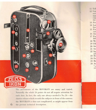 Brochure caméra film 16 mm, Movikon Ciné Camera Zeiss Ikon - Kodak amateur printer, 1920 - appareils photo, cinéma