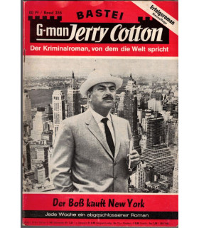 G-man Jerry Cotton, Band 355, Der Boss kauft New York, Bastei, 1966 - Delfried Kaufmann, Kriminal Heftromane