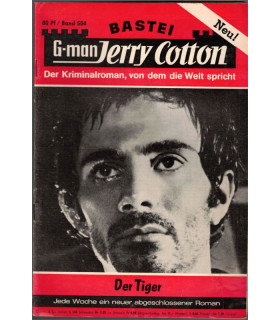 G-man Jerry Cotton, Band 504, Der Tiger, Bastei, 1967 - Delfried Kaufmann, Kriminal Heftromane