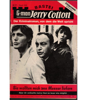 G-man Jerry Cotton, Band 438, Sie wollten mich ans Messer liefern, Bastei, 1968 - Delfried Kaufmann, Kriminal Heftromane