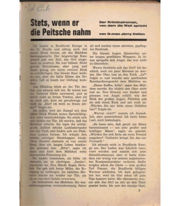 G-man Jerry Cotton, Band 442, Stets, wenn er die Peitsche nahm, Bastei, 1968 - Delfried Kaufmann, Kriminal Heftromane