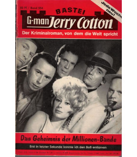 G-man Jerry Cotton, Band 554, Das Geheimnis der Millionen-Bande, Bastei, 1968 - Kriminal Heftromane