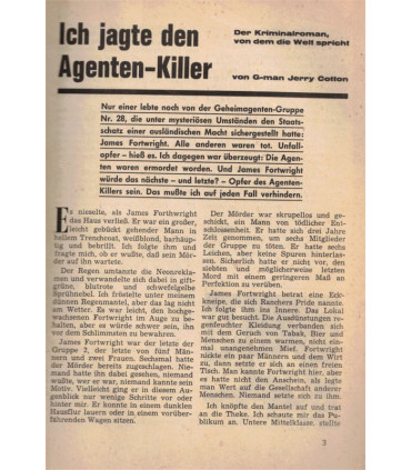 G-man Jerry Cotton, Band 601, Ich jagte den Agenten-Killer, Bastei, 1968 - Kriminal Heftromane