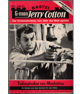 G-man Jerry Cotton, Band 610, Todesglocken von Manhattan, Bastei, 1968 - Kriminal Heftromane