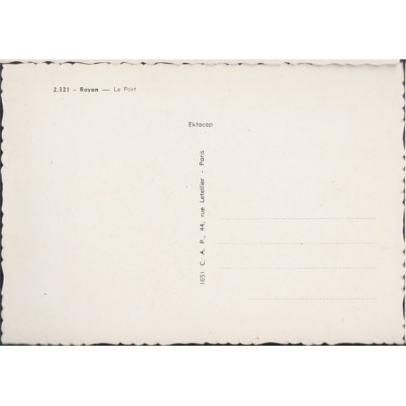 Royan, le port - carte postale Charente Maritime 17, Cap