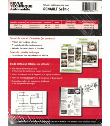 Revue technique automobile, Renault Scénic 2011 2013 Diesel - marques de voitures, magazines mécanique automobile