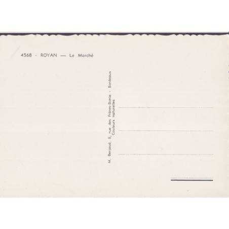 Royan, le marché - carte postale Charente Maritime 17 - marché couvert,