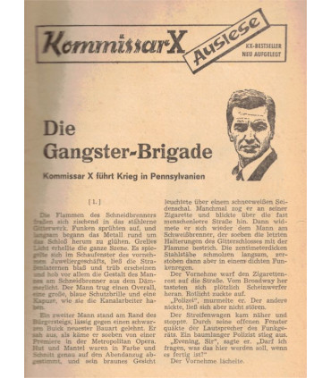 Kommisar X, Auslese 273, Die Ganster-Brigade, Erich Pabel Verlag -  Kriminal Heftromane