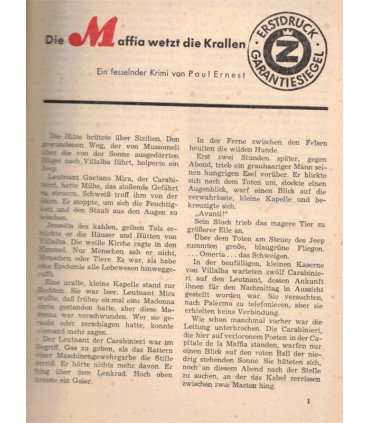 Silber-Krimi, Nr. 766, Die Maffia wetzt die Krallen, Paul Ernest -  Kriminal Heftromane