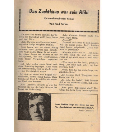 Bastei Kriminal-Roman, Band 670, Das Zuchthaus war sein Alibi, 1964 -  Kriminal Heftromane