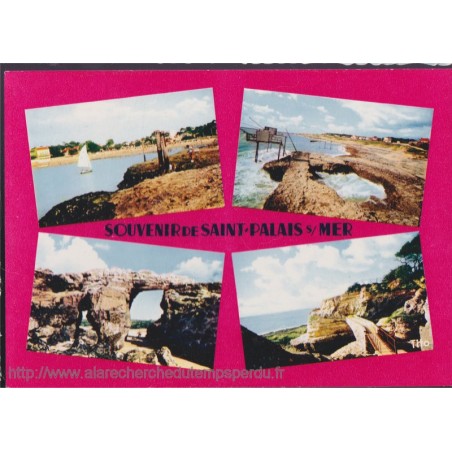 Saint-Palais-sur-mer, souvenir - carte postale multi-vues Charente Maritime 17, Tito