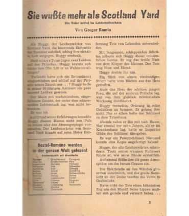 Bastei Kriminal-Roman, Band 481, Sie wusste mehr als Scotland Yard, Gregor Ramin -  Kriminal Heftromane